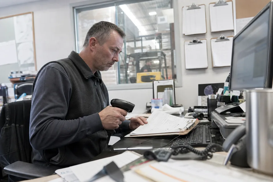 Operations coordinator importing a supplier file into an ERP system